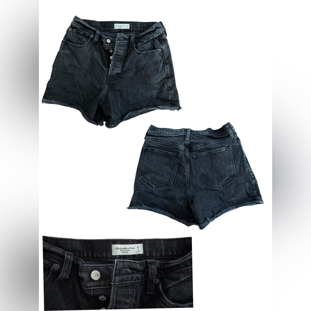 Abercrombie & Fitch Dark Denim Jean Shorts
